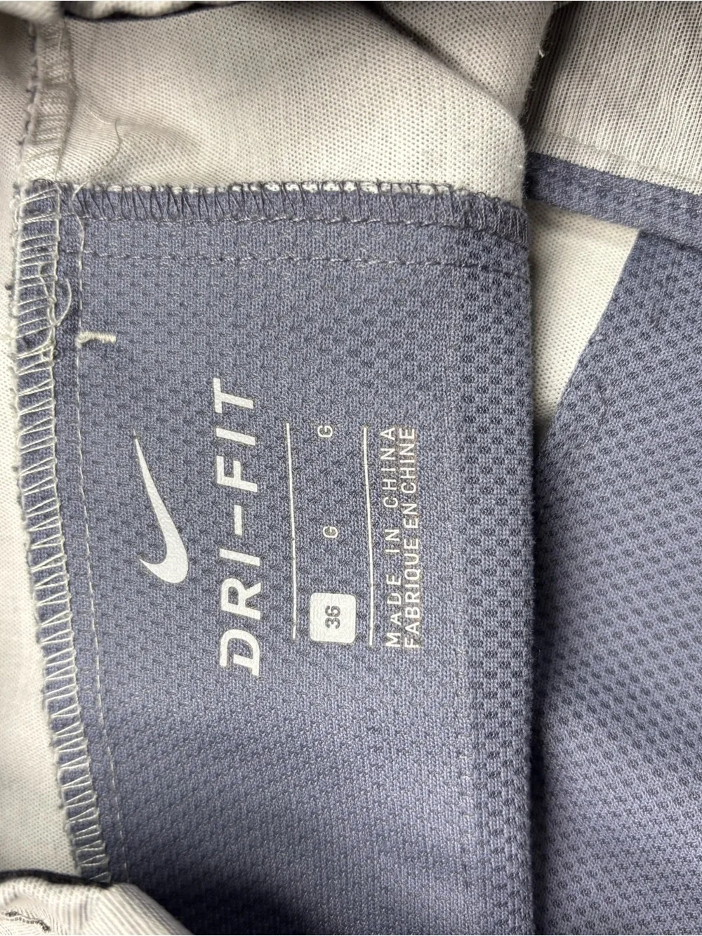 Nike Men's Light Gray Performance Flat-Front Shorts